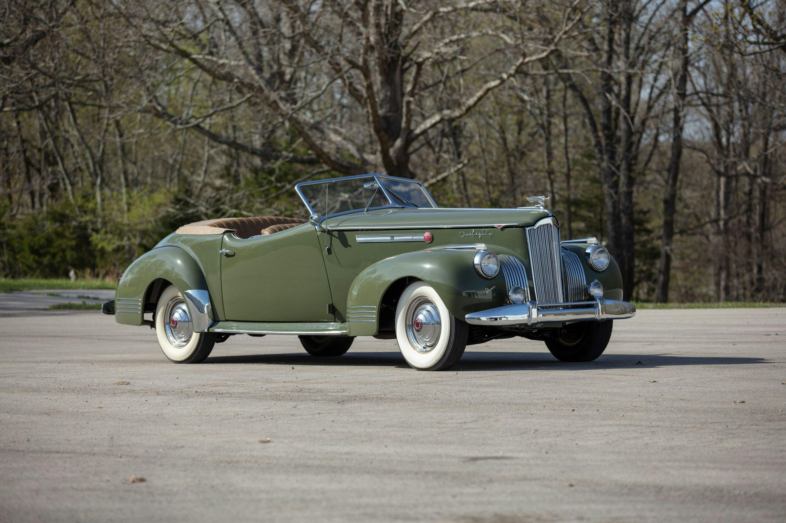 1941 Packard Darrin One-Eighty Convertible Victoria front three-quarter