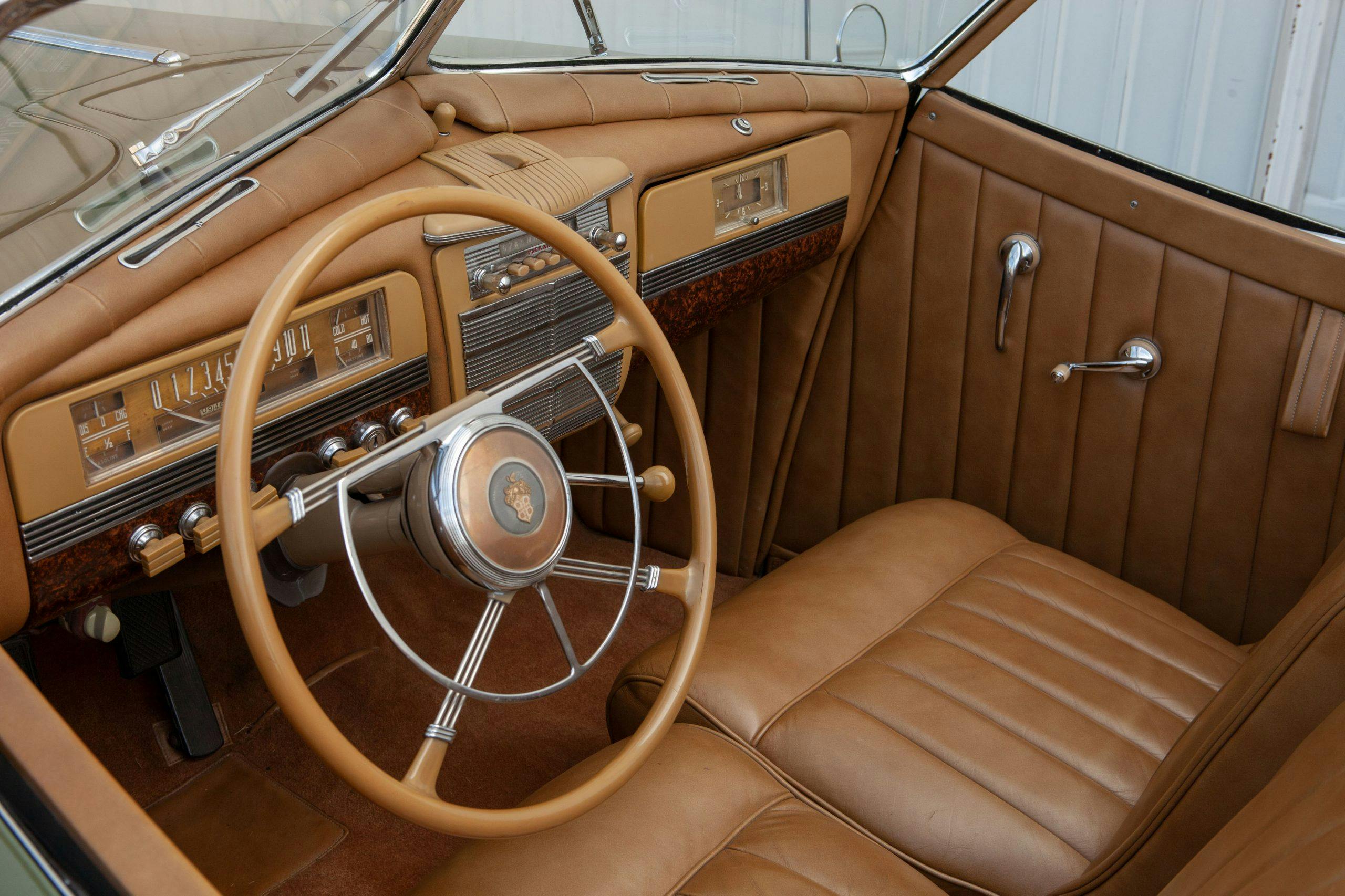 1941 Packard Darrin One Eighty Convertible Victoria Interior