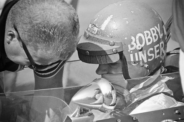 Bobby Unser USAC race helmet