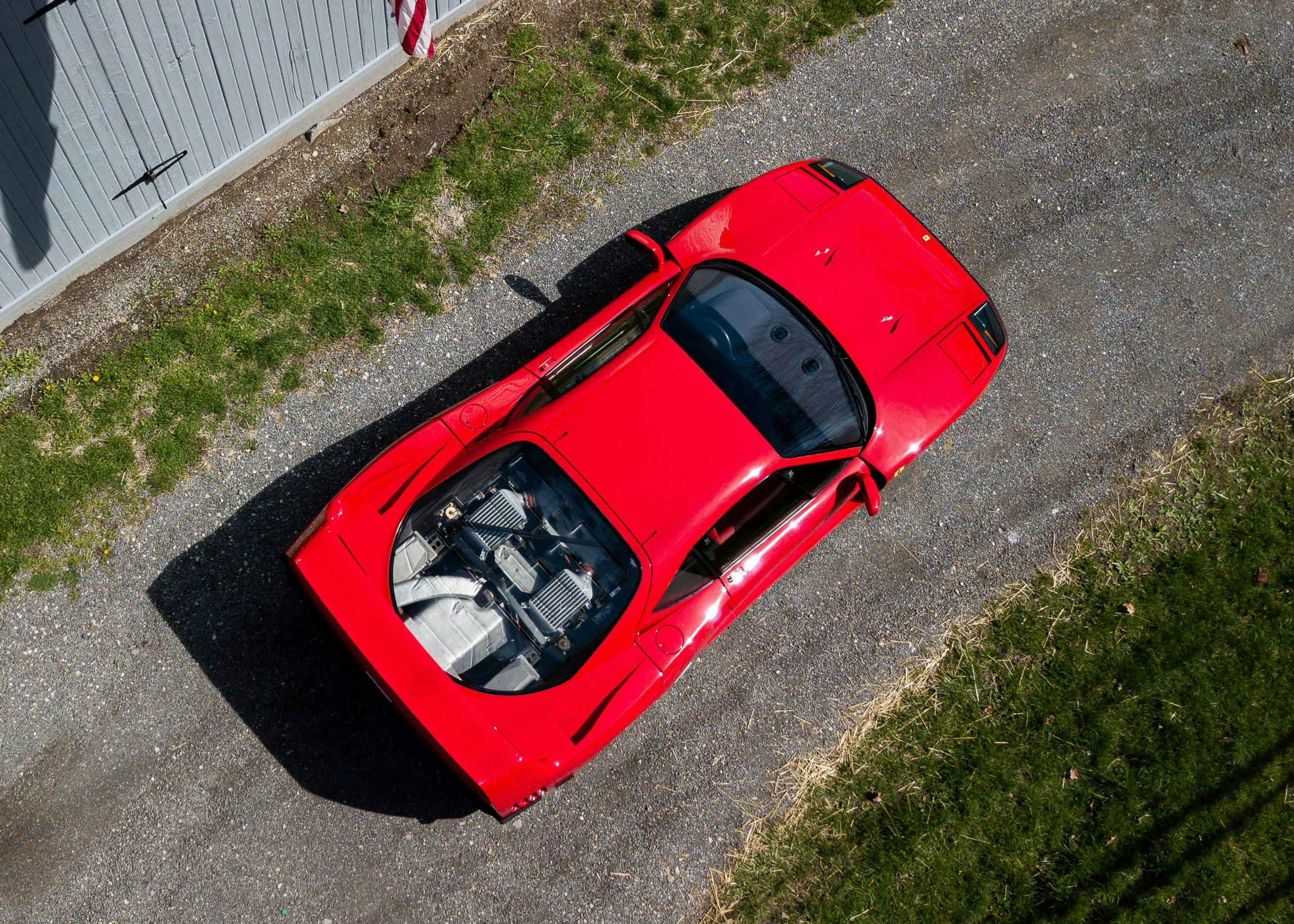Ferrari F40 overhead