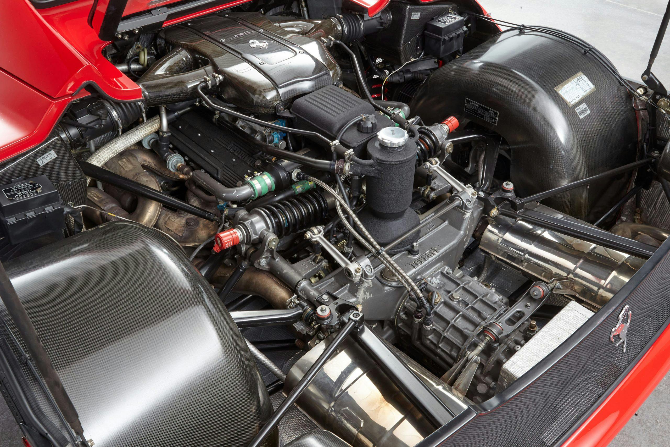 1995 Ferrari F50 engine bay