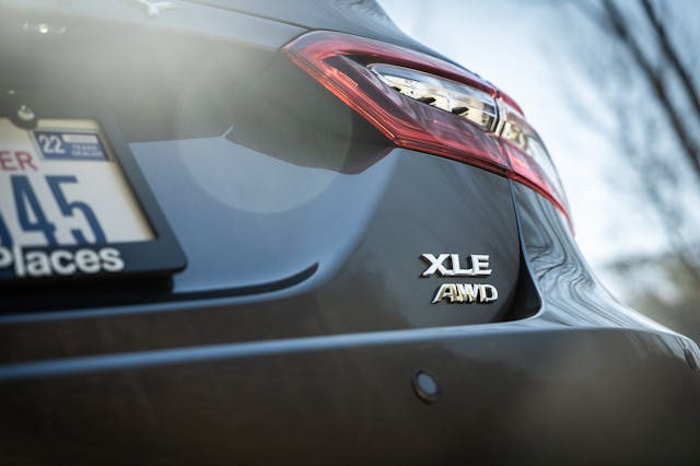 2021 Toyota Camry XLE AWD rear badge