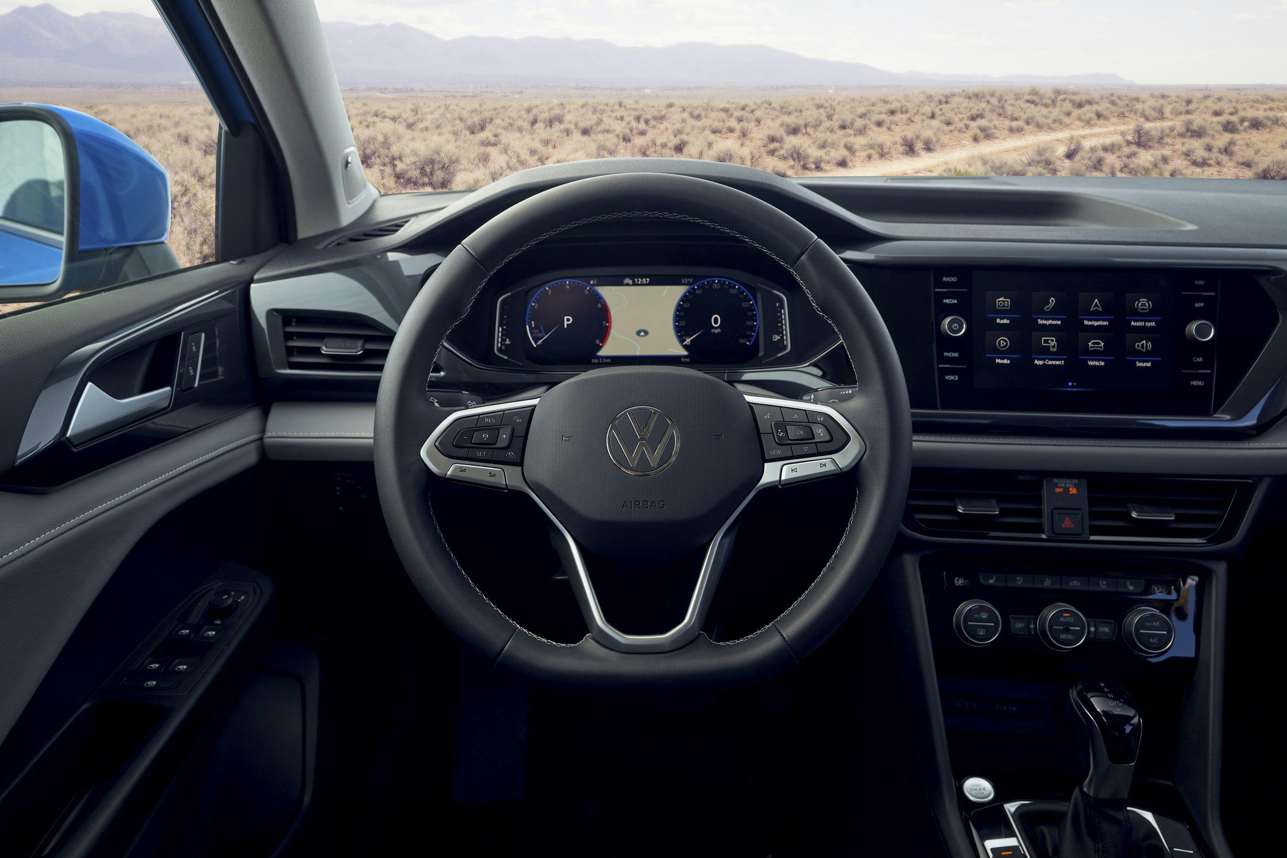 2022 Volkswagen Taos interior steering wheel