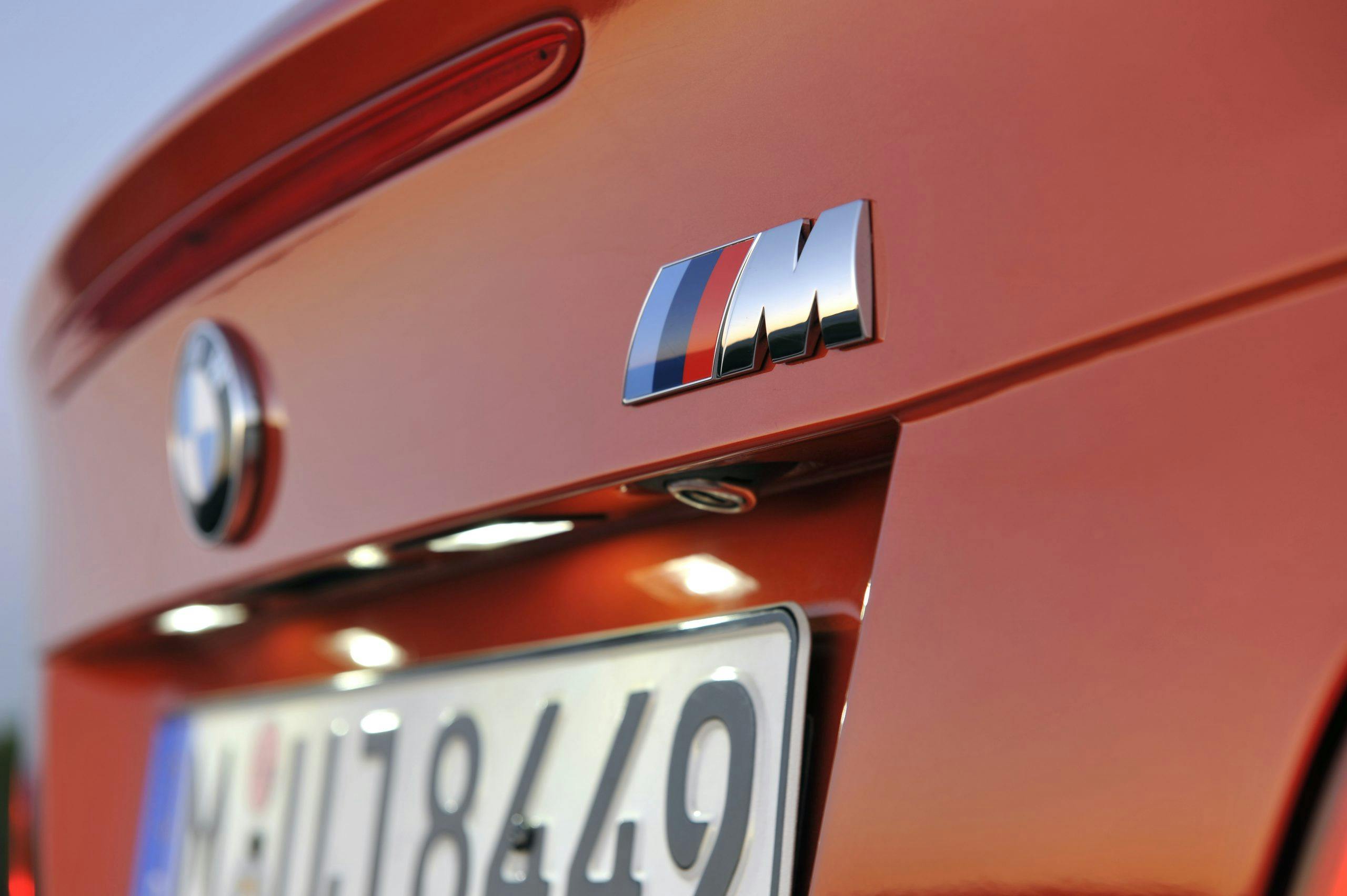 BMW 1 Series M Coupe rear logo