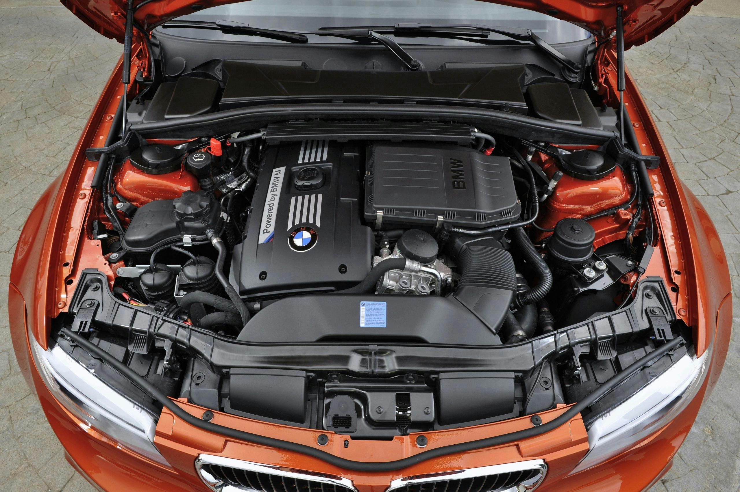 BMW 1 Series M Coupe engine bay