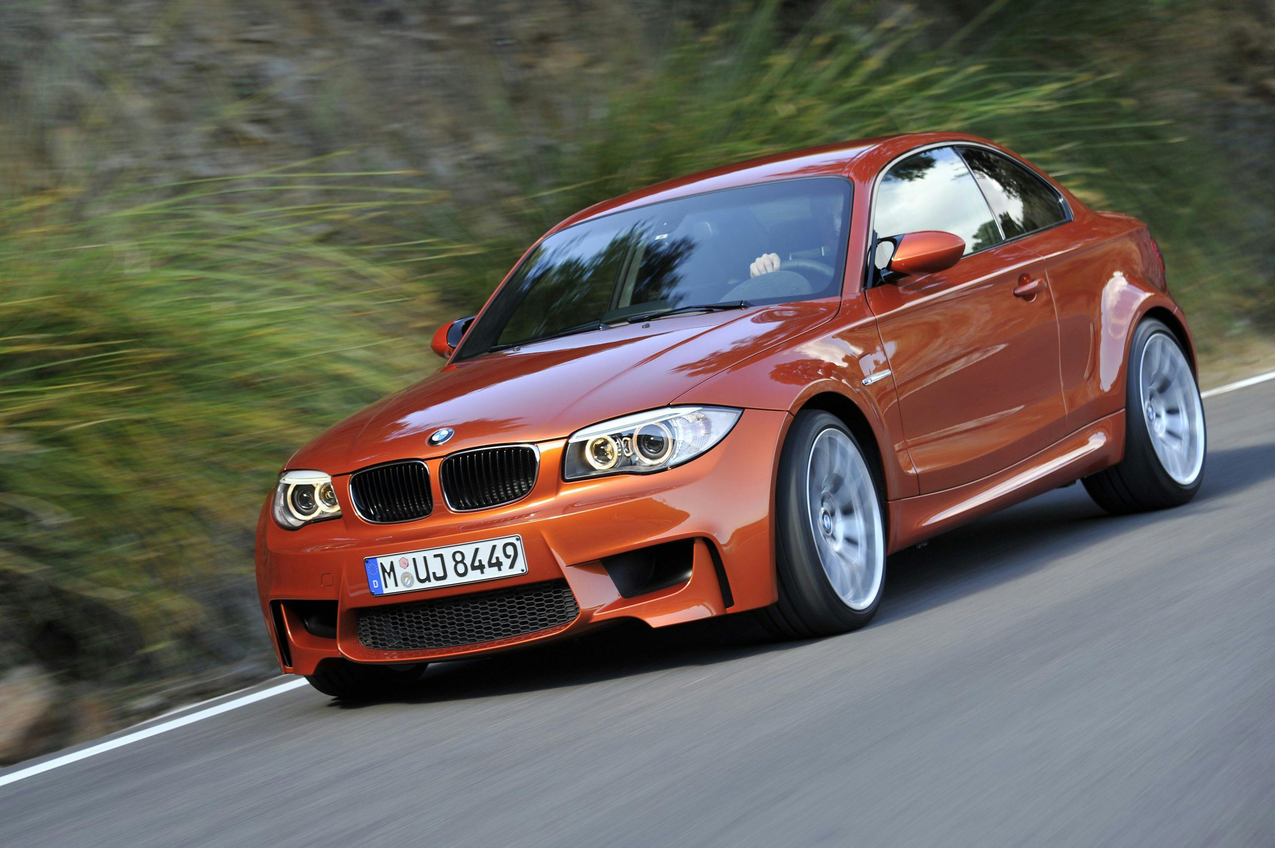 BMW 1 Series M Coupe front three-quarter action
