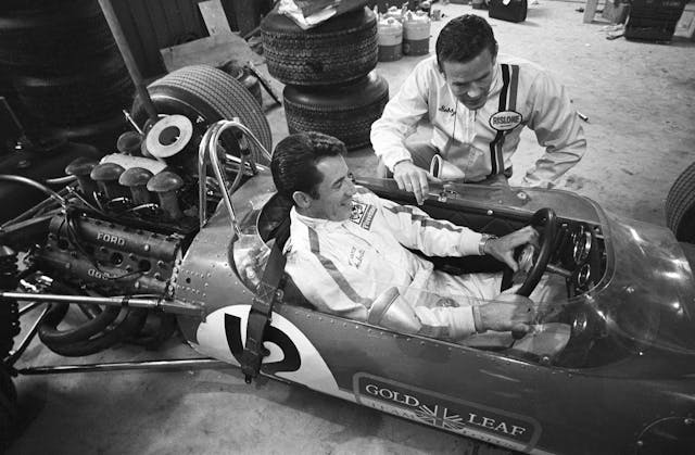 Mario Andretti and Bobby Unser Before Racing
