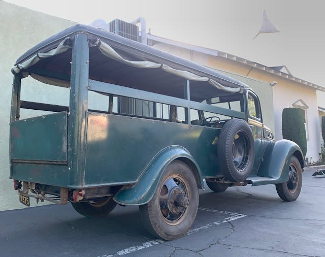 Camp Agawak 1941 Ford truck - full rear passenger side