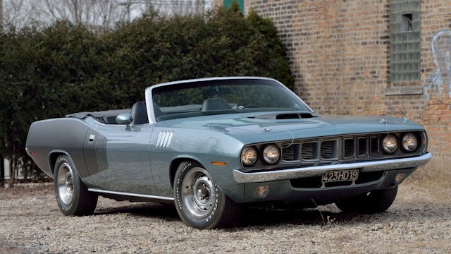 Hemi Cuda Convertible front three-quarter