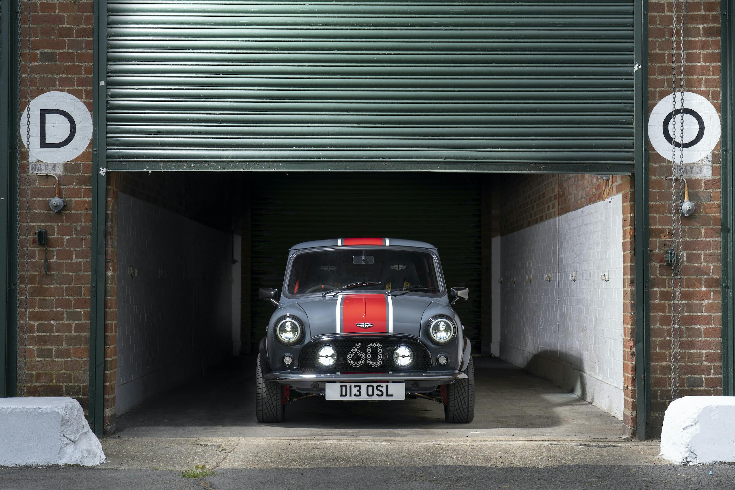 Mini Remastered Oselli Edition front in garage