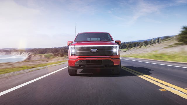 Ford F-150 Lightning EV front action