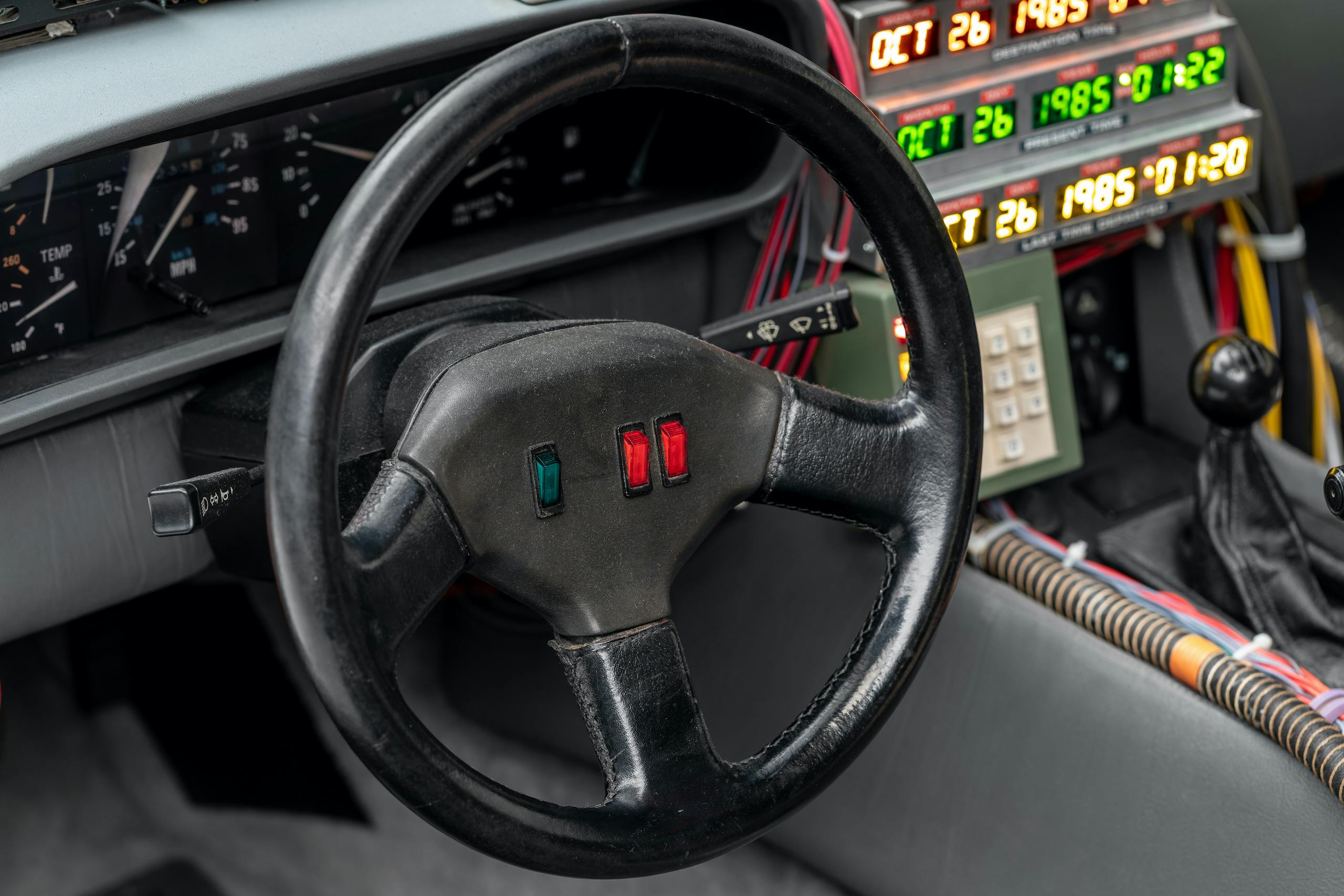 Back to Future DeLorean steering wheel