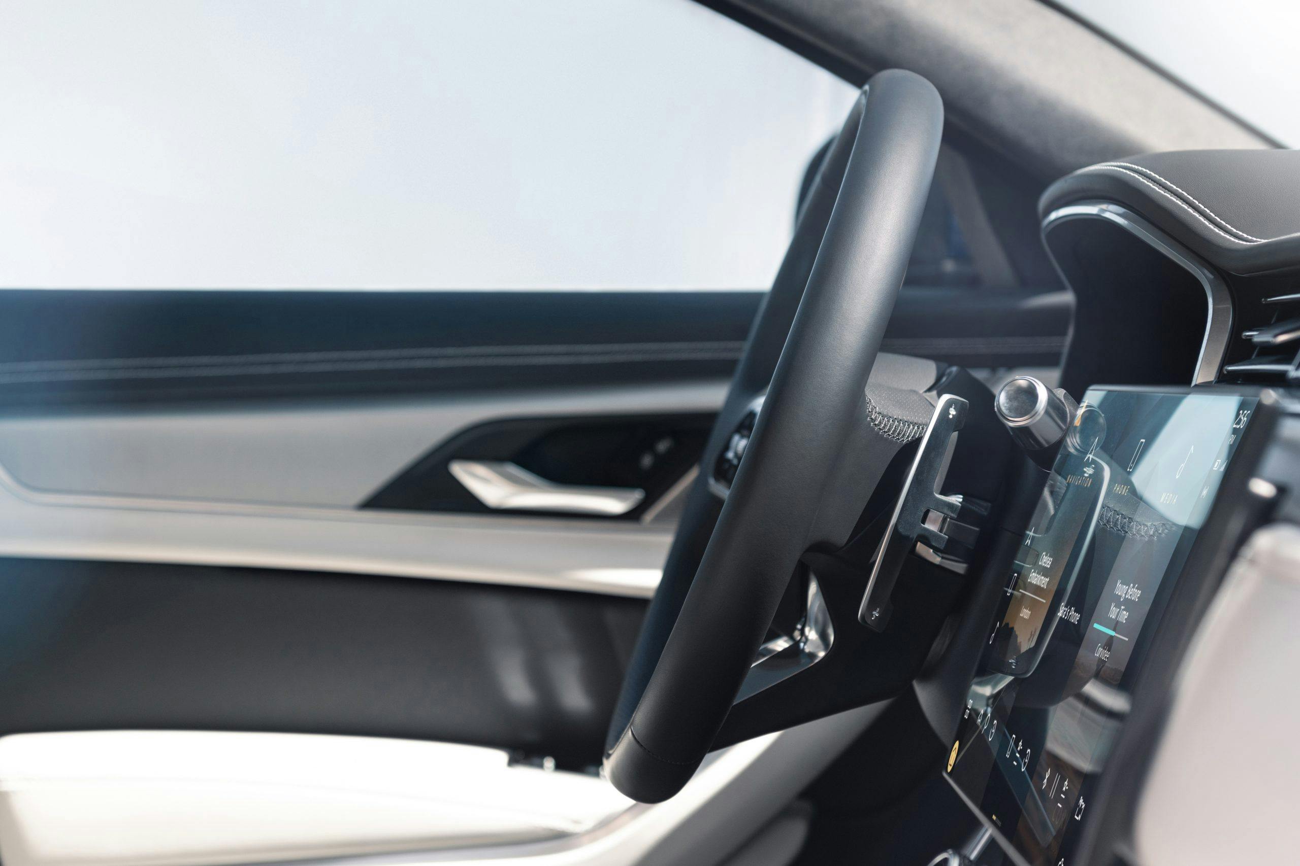 2021 Jaguar XF interior refresh steering wheel