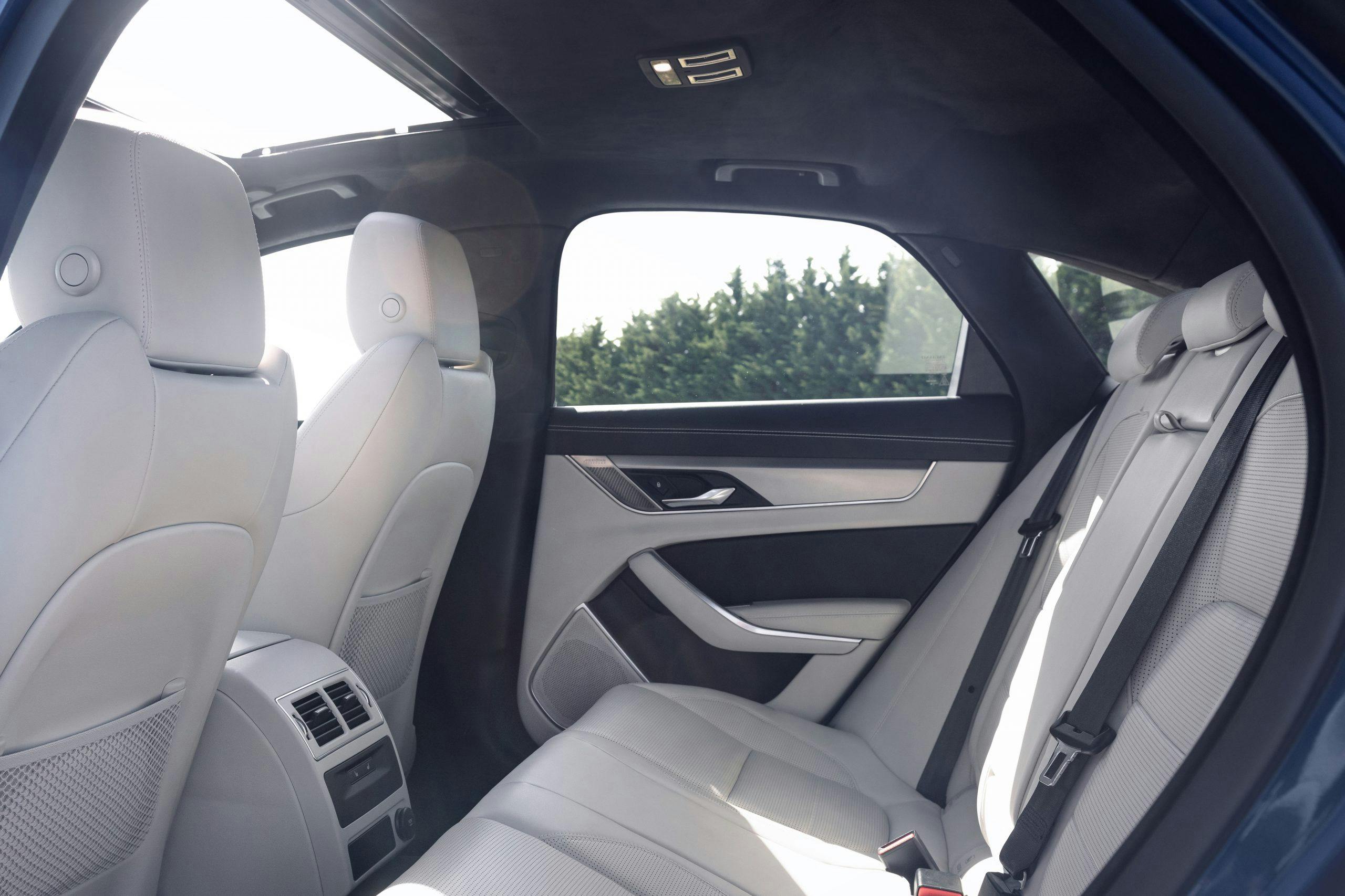 2021 Jaguar XF interior rear seats