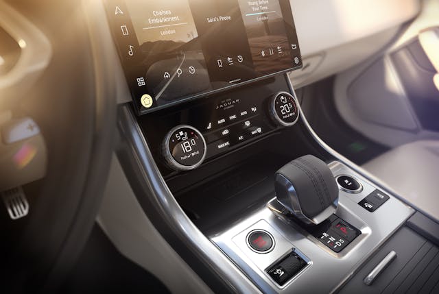 202021 Jaguar XF interior console shifter