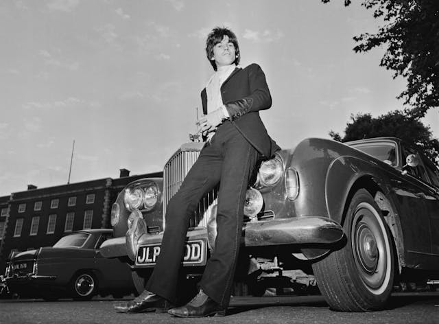 The Rolling Stones’ Keith Richards poses for the cameras in 1967.