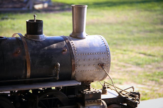 scale locomotive front end unrestored