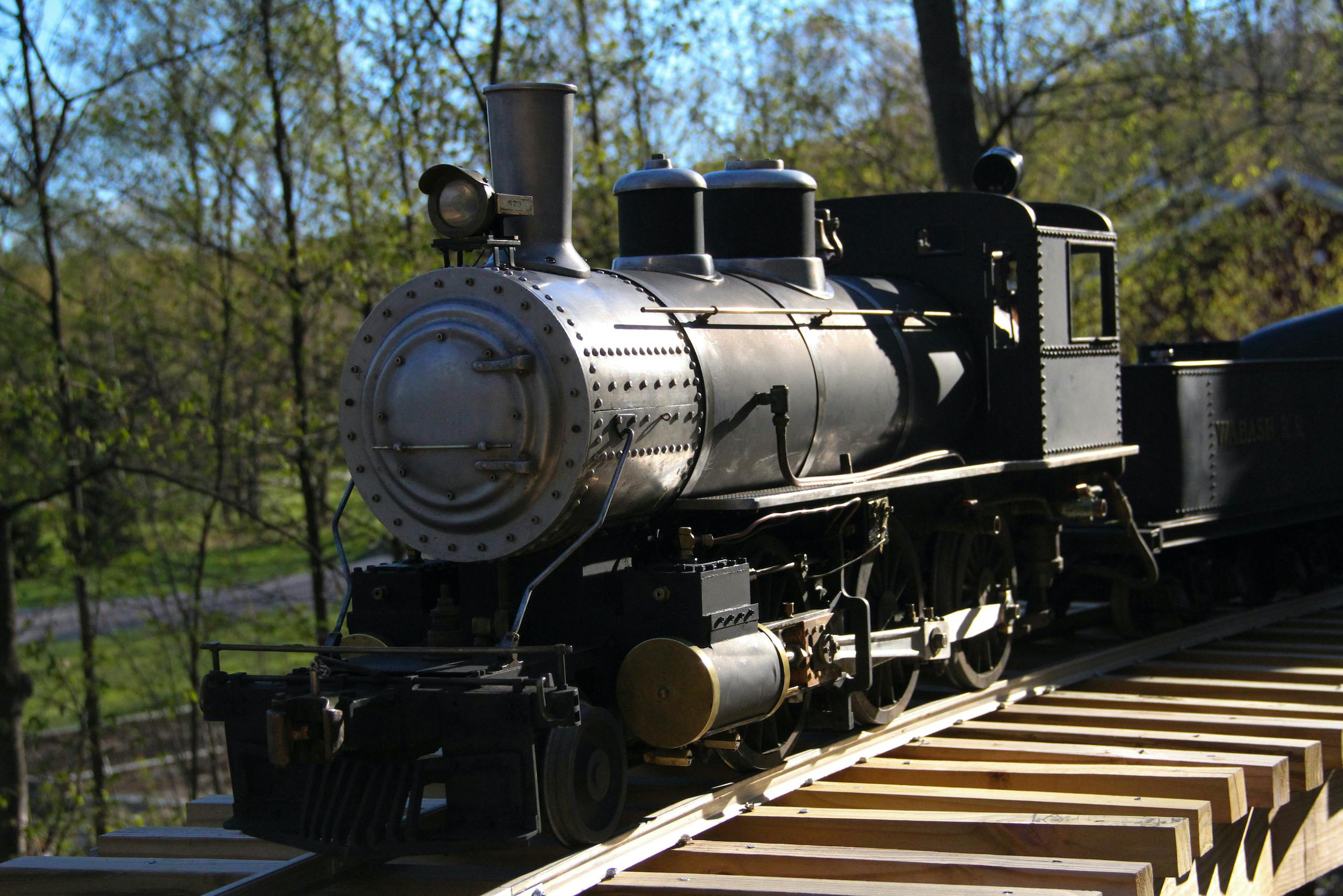 scale locomotive front three-quarter