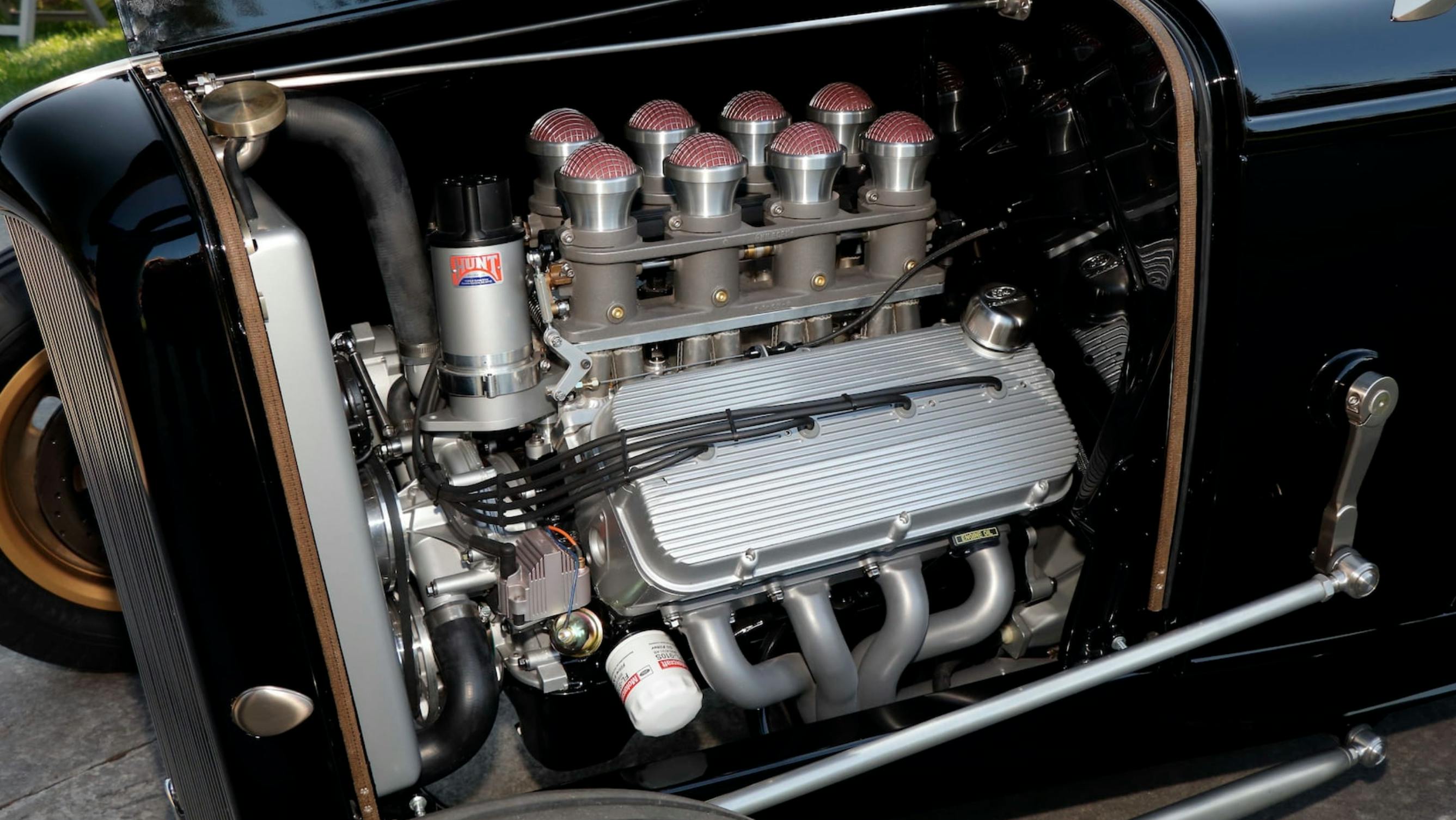 Triple Nickel 1932 Ford Roadster engine