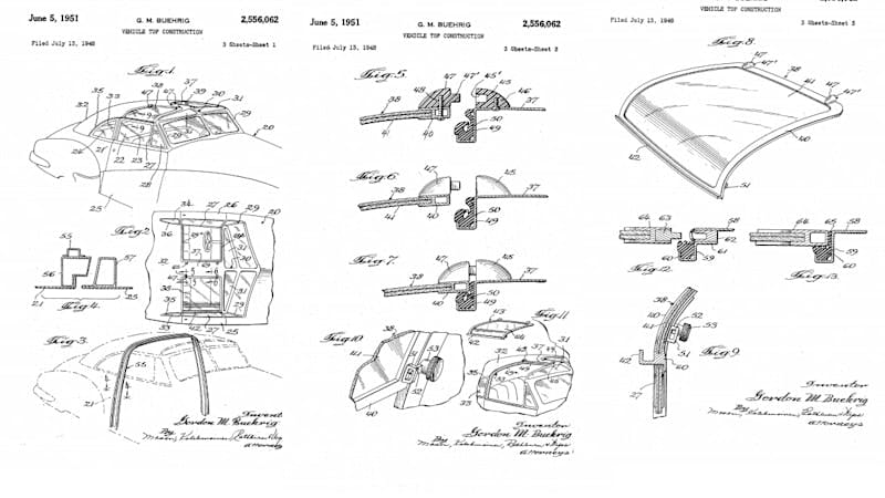 1948 Tasco - Gordon Buehrig T-top patent