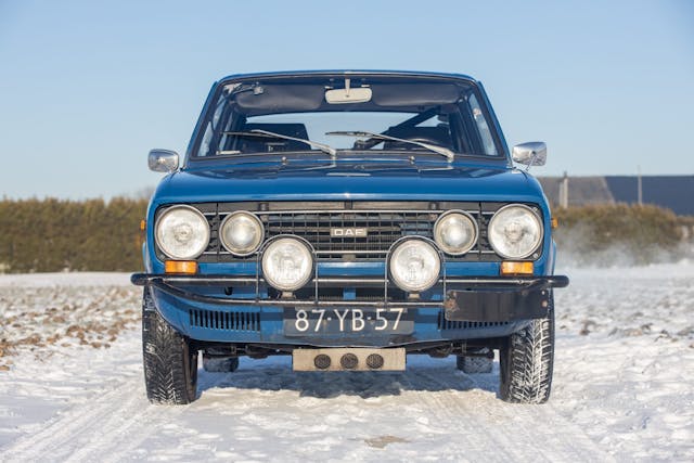 1975 DAF 66 Marathon Coupe Rally Car front