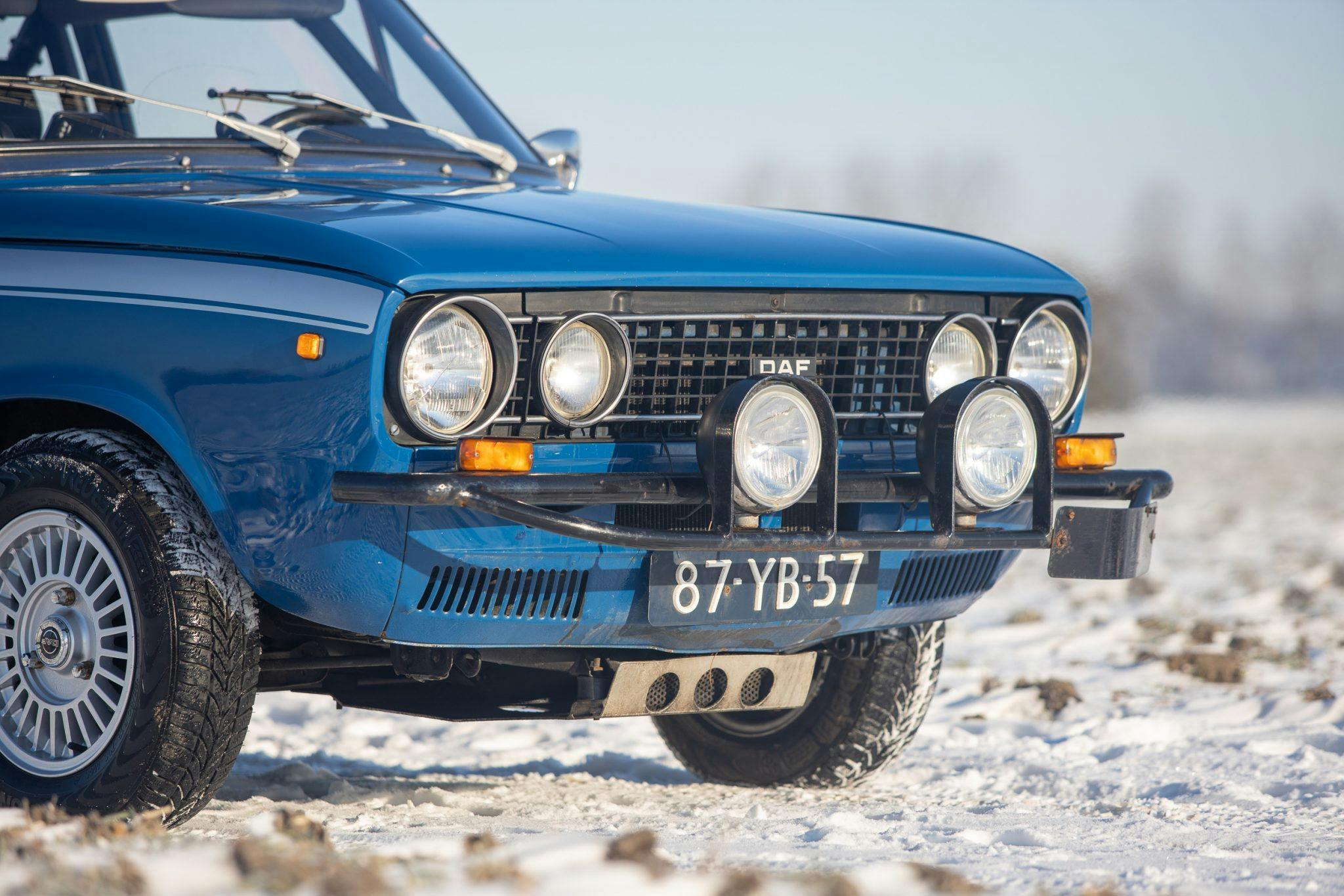 1975 DAF 66 Marathon Coupe Rally Car front end