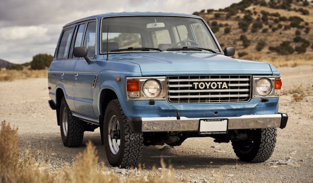 1984 Toyota FJ60 Land Cruiser front three-quarter