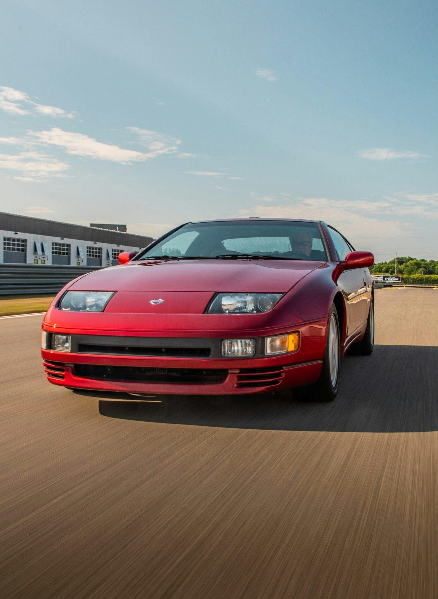 1993 Nissan 300 ZX front three-quarter action vertical