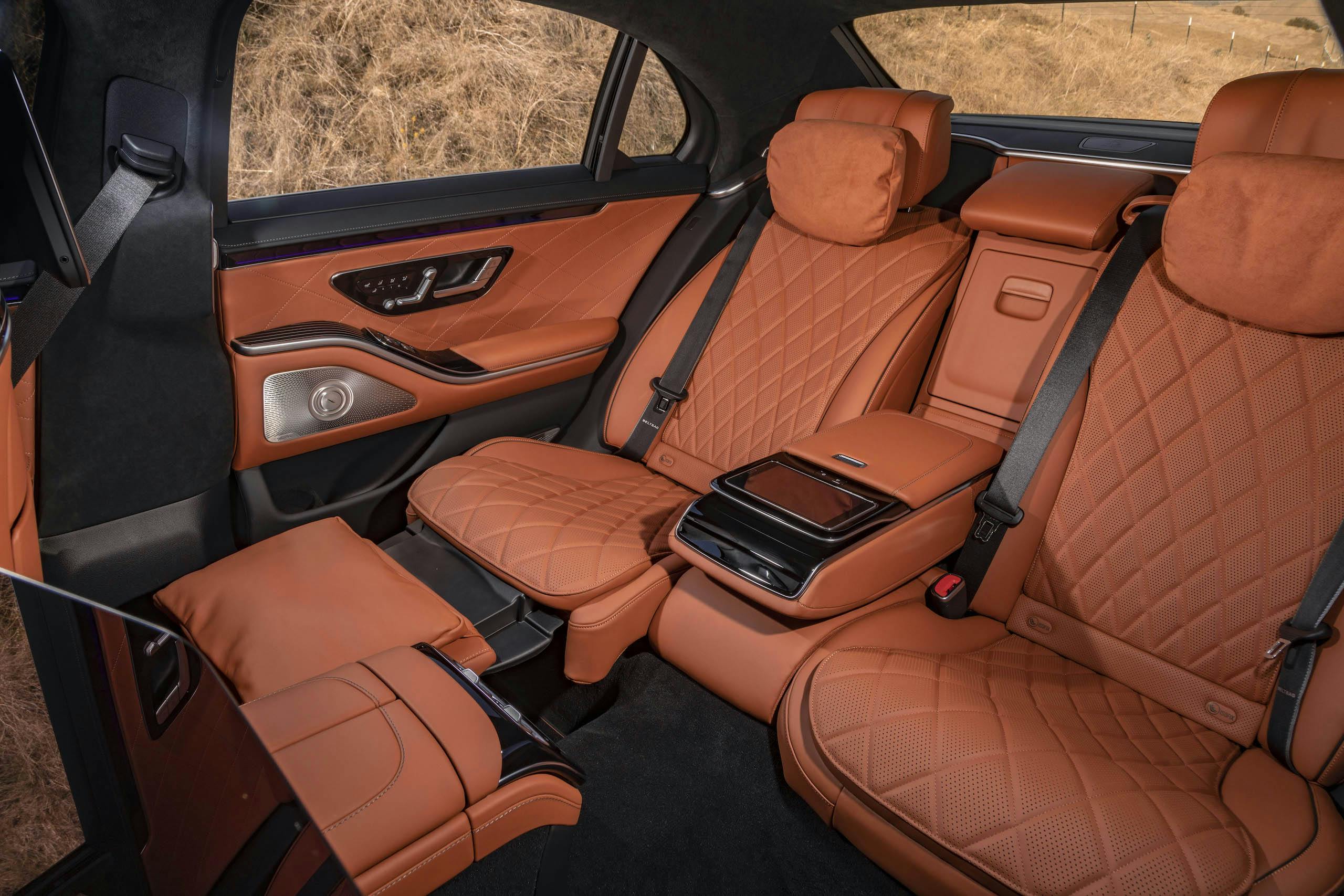 Mercedes Benz-S-Class interior rear seat