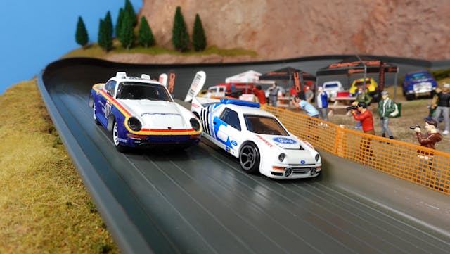 Classic rally car scale models