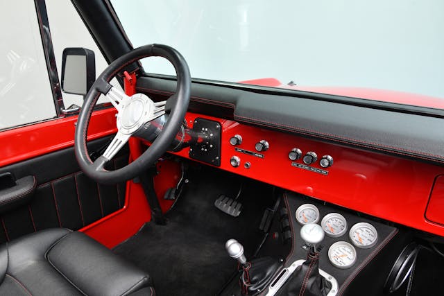 Kevin Hart Ford Bronco restomod interior