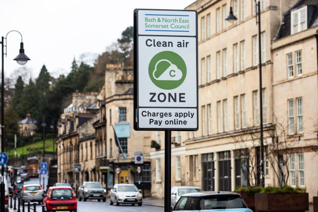 Bath Clean Air Zone sign