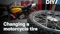 DIY changing a motorcycle tire