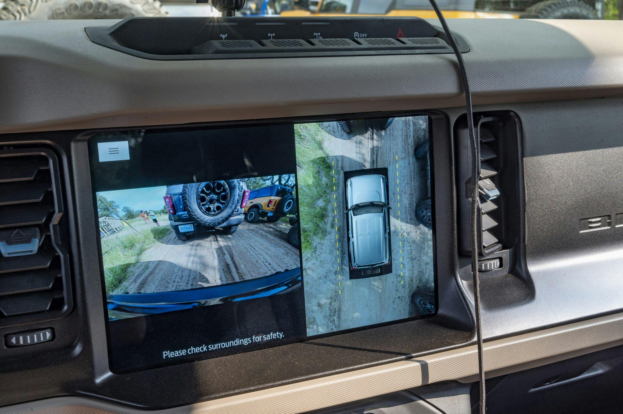 2021 Ford Bronco interior camera views