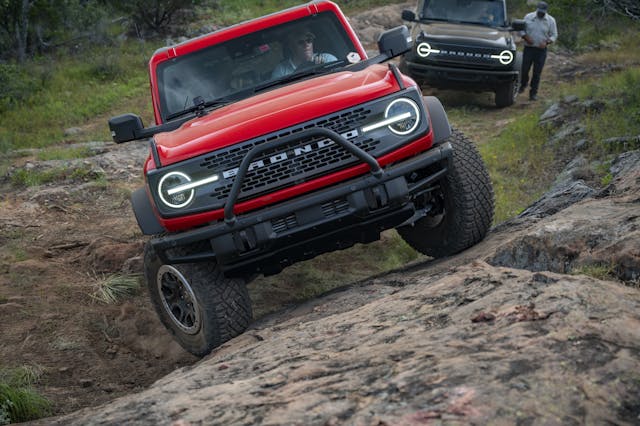 2021 Ford Bronco on hill