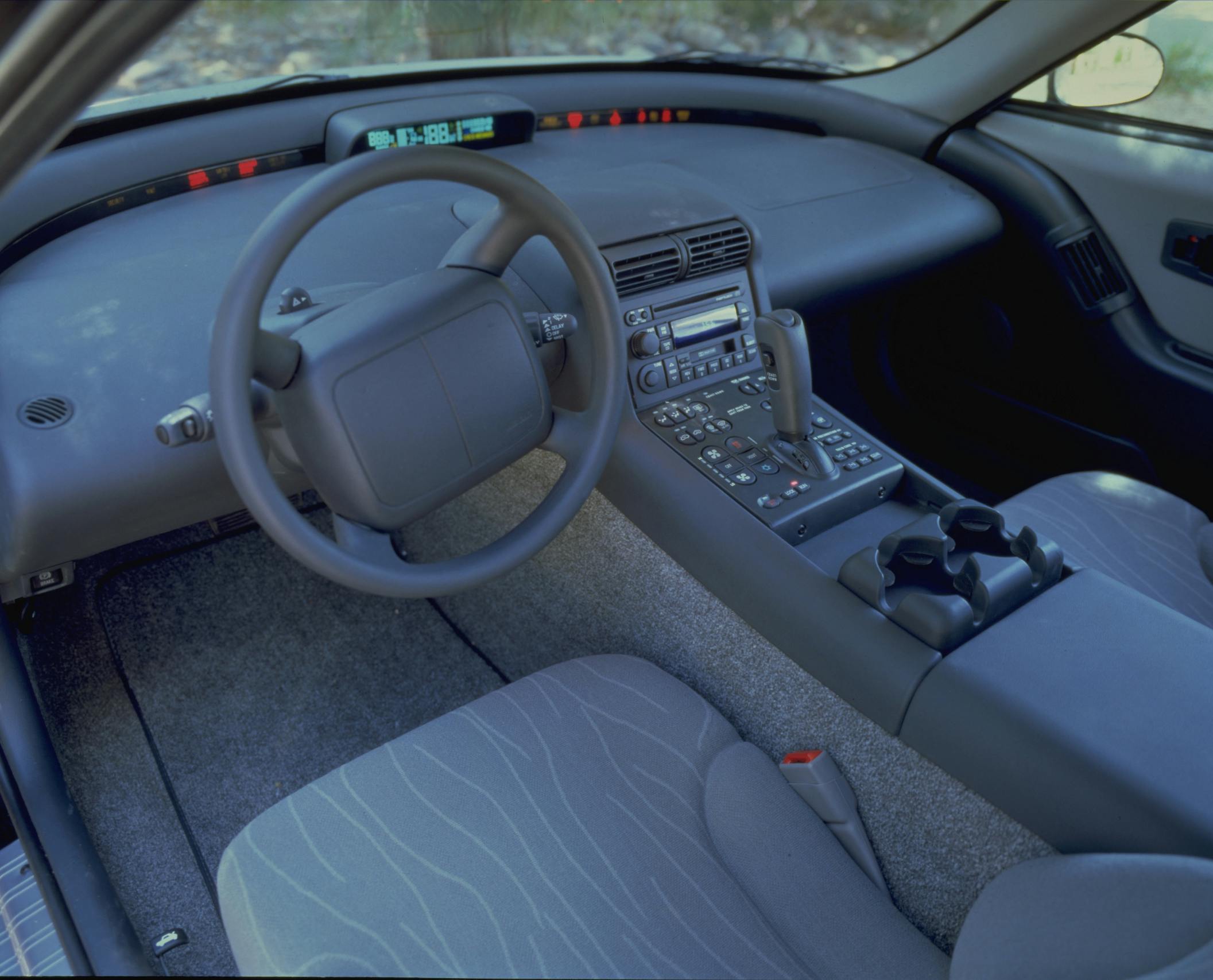 EV1 early GM electric car interior