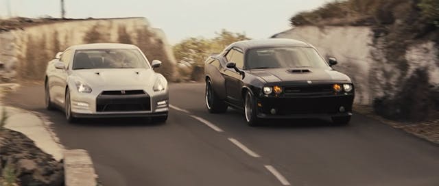 Nissan GT-R and Dodge Challenger
