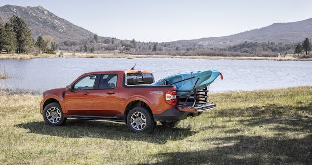 Maverick Ecoboost kayak load