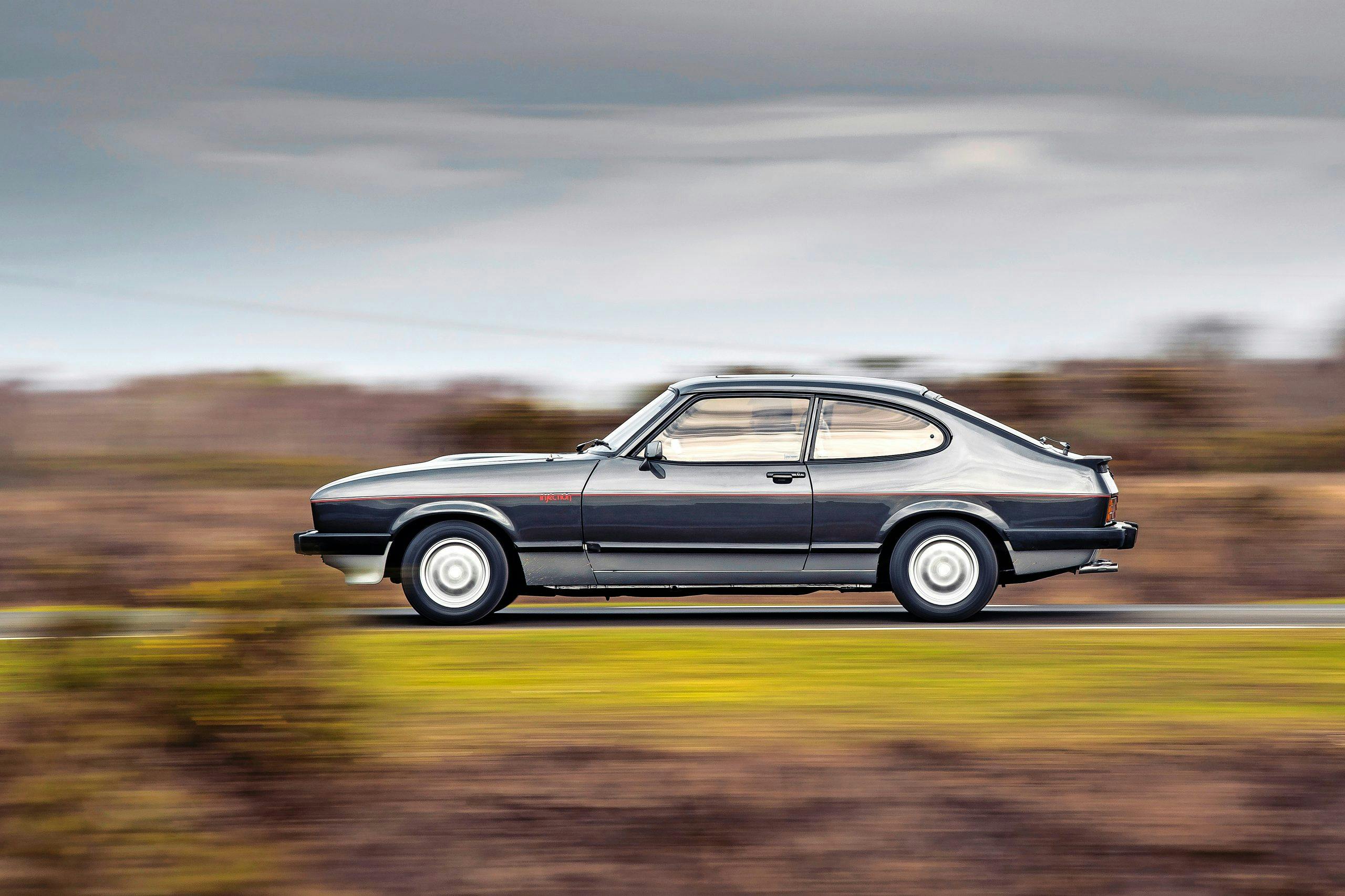 Henry Ford Capri side profile action