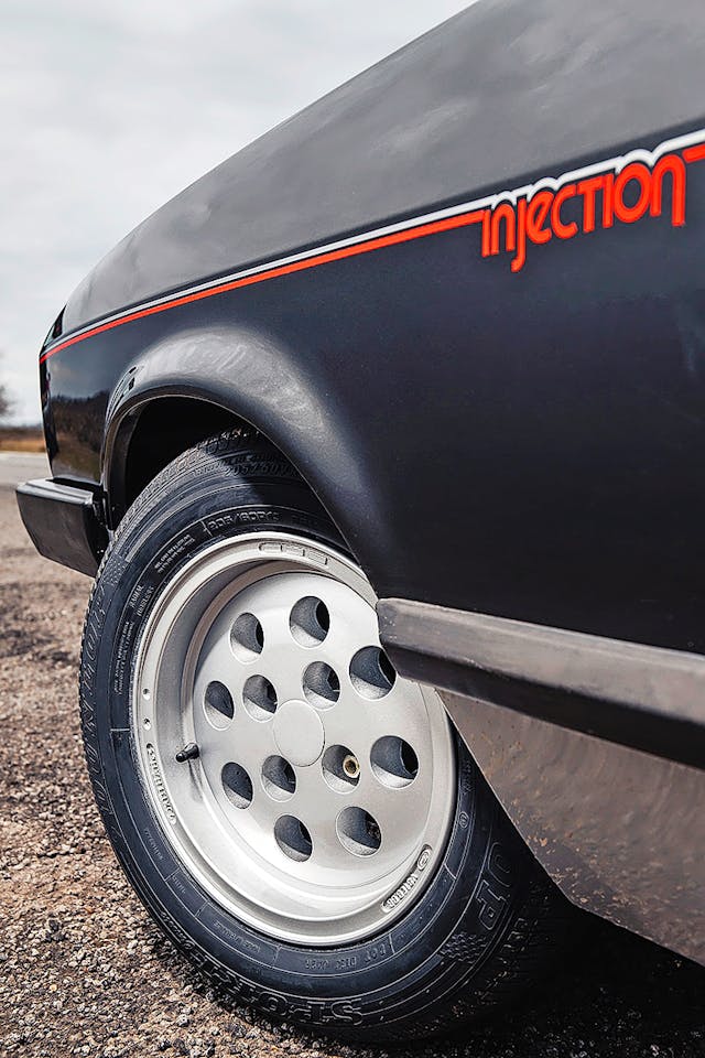 Henry Ford Capri injection graphic front quarter panel Henry Ford Capri injection graphic front quarter panel
