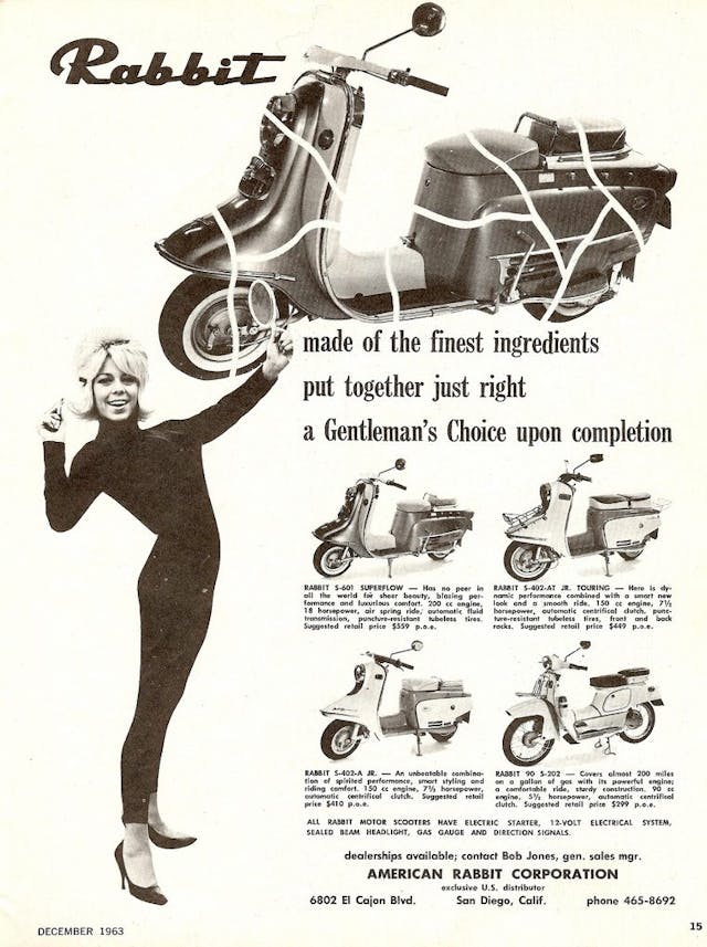 Fuji Rabbit scooter ad