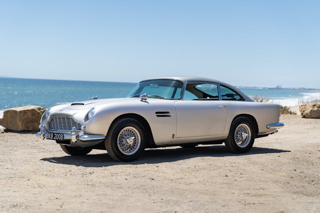 Neil Peart Aston Martin DB5 front three-quarter