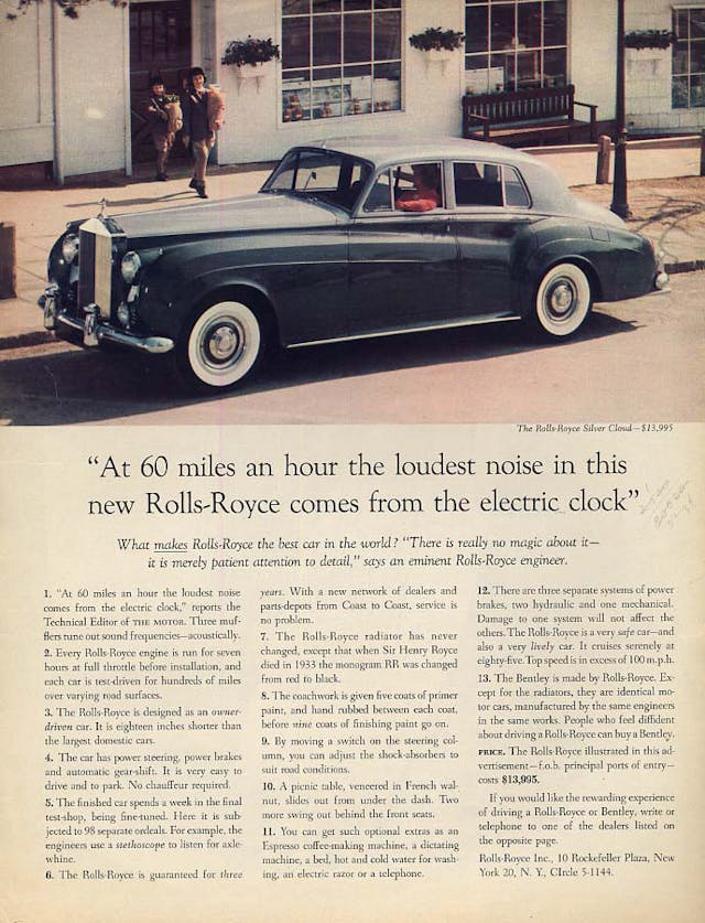 Rolls-Royce vintage ad