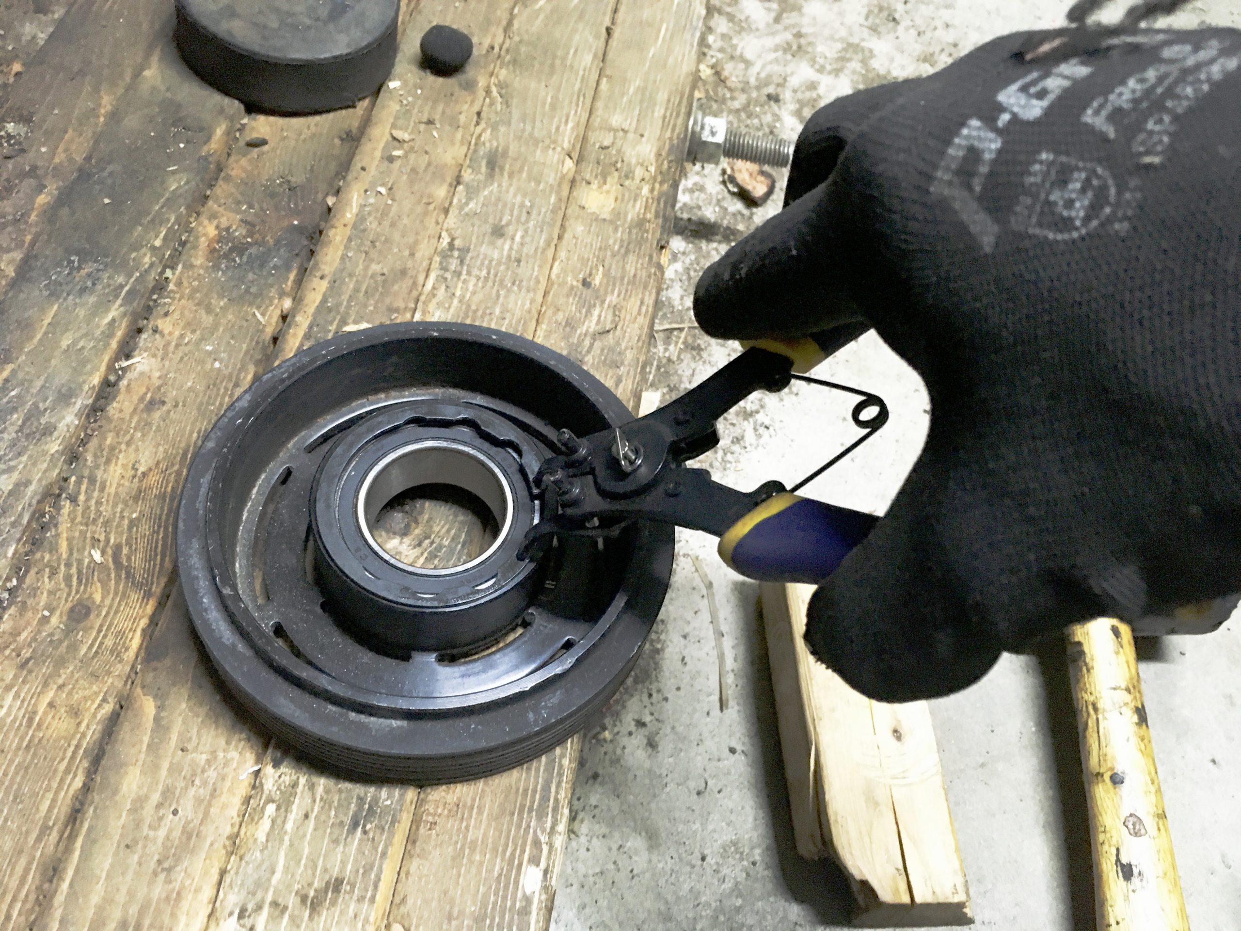 The joy of silencing a metallic rattle by replacing the compressor