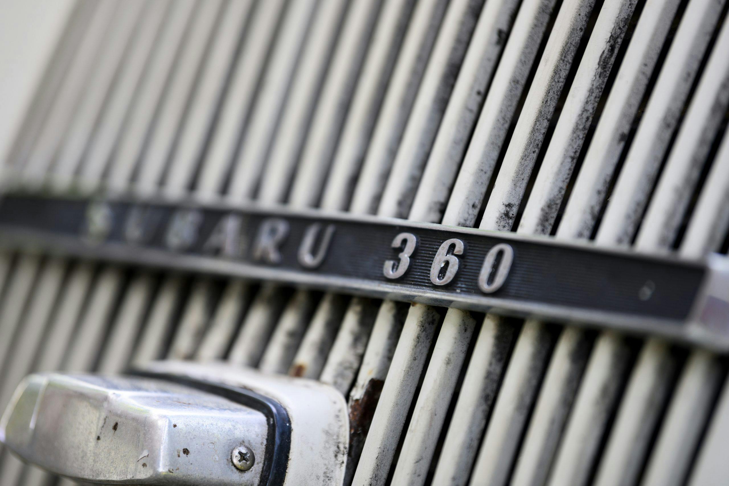 Subaru 360 badge detail