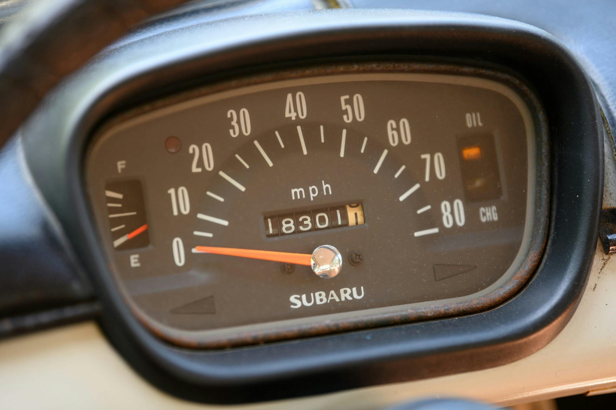 Subaru 360 speedometer
