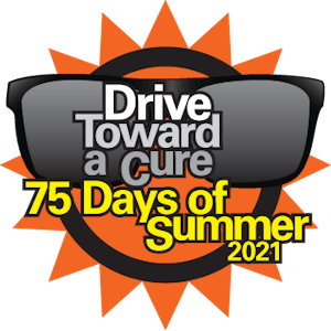 75 Days of Summer Drive Toward a Cure logo