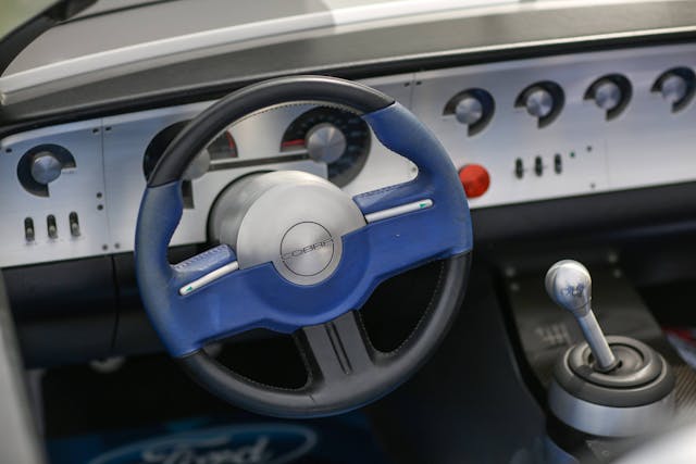 shelby-cobra-concept-theodore interior wheel and shifter