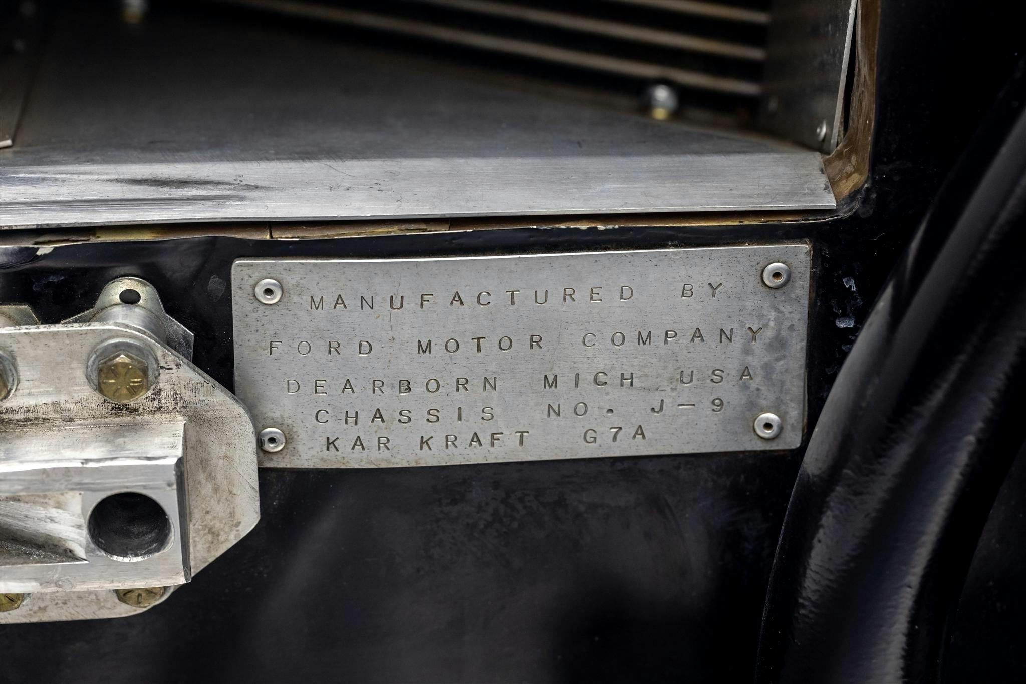 1967 Ford GT40 MK IV chassis plaque