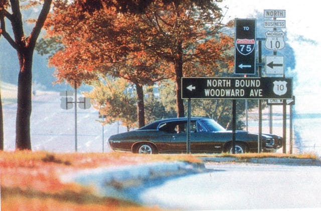 1968 Pontiac GTO Woodward ad - original pic